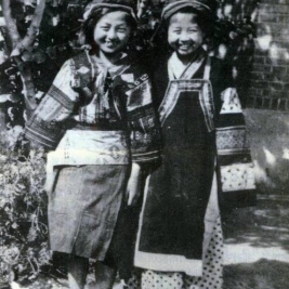作者（右）与安伦，摄于1949年左右