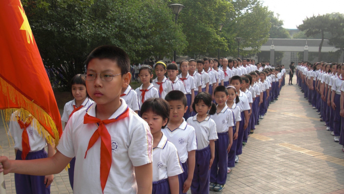 2010——2011学年度清华附小一年级入队仪式