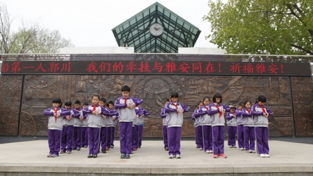 我们的牵挂与雅安同在!祈福雅安！