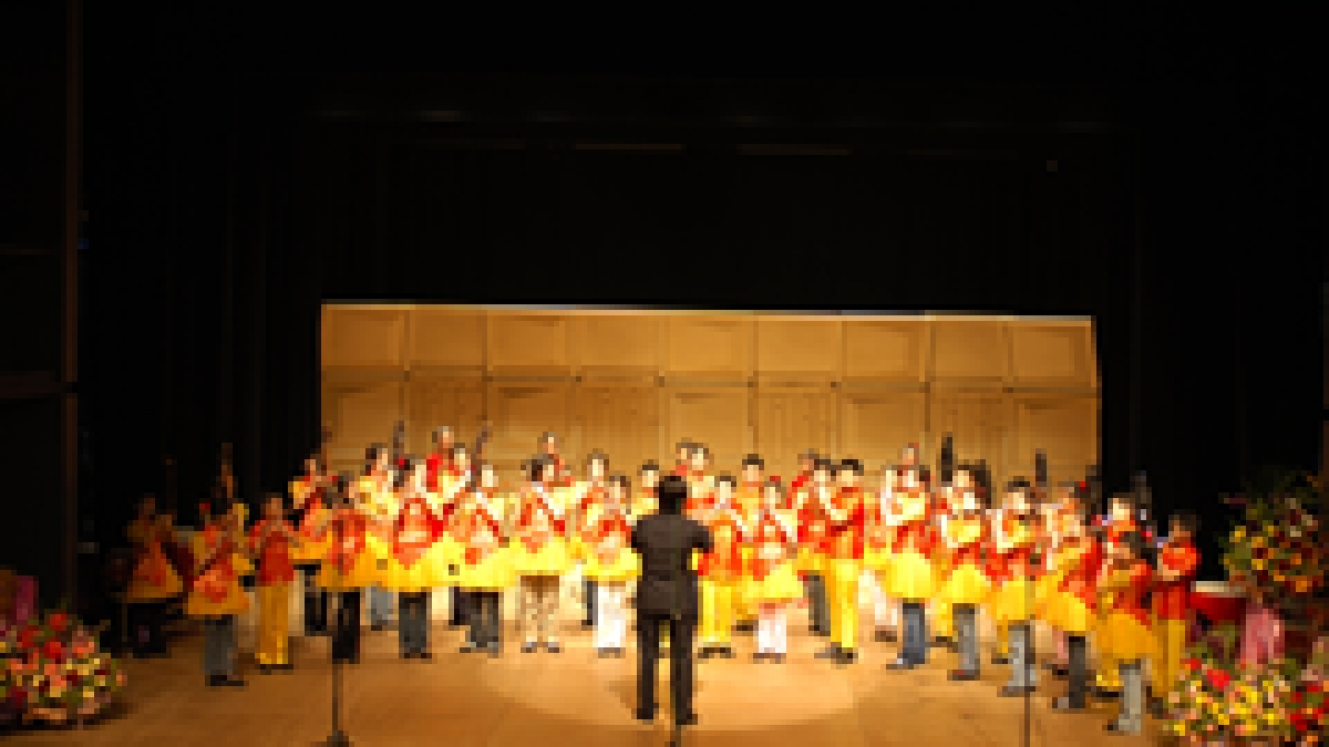 2005年清华附小吹打乐团赴香港参加演出