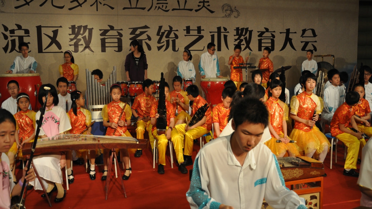 我校金帆民乐团与附中联合参加“海淀区艺术大会”