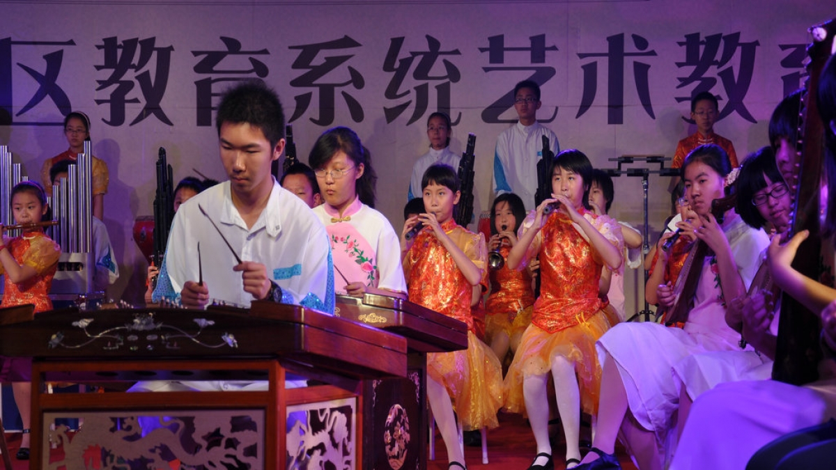 我校金帆民乐团与附中联合参加“海淀区艺术大会”