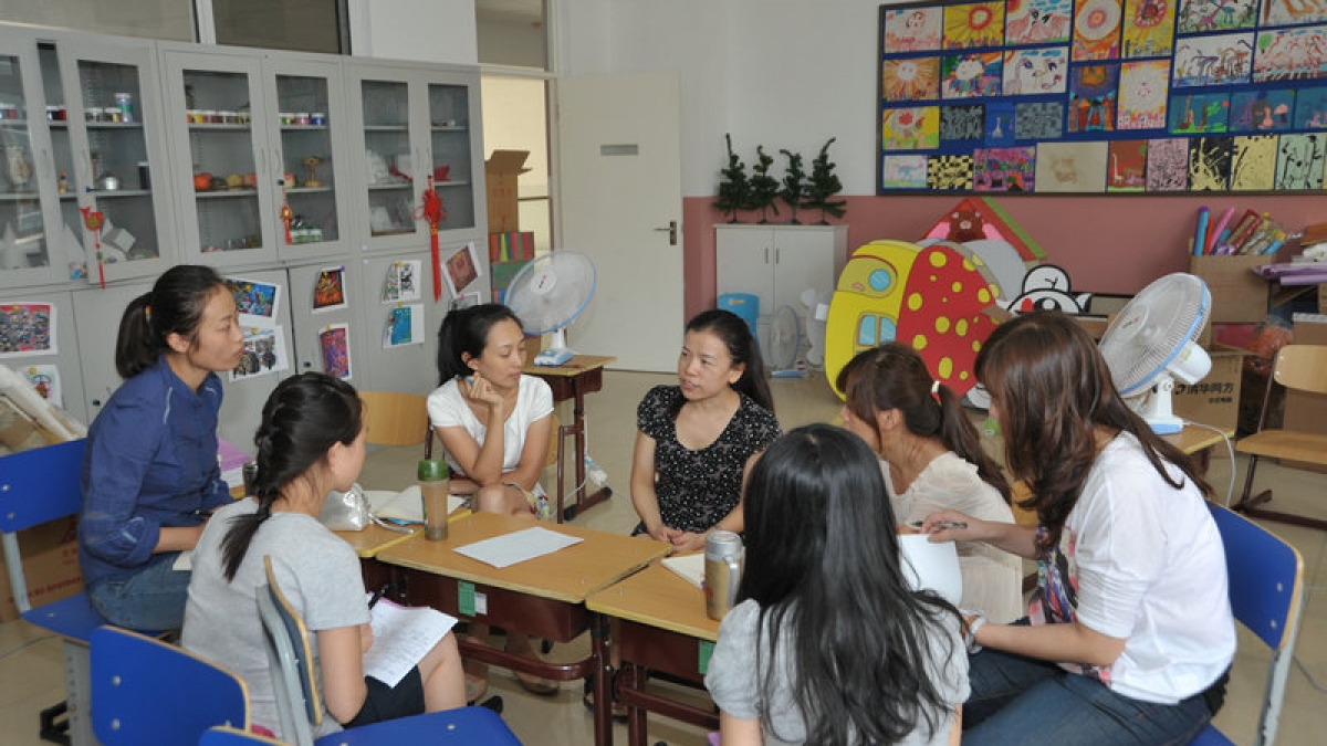 两校址联合开展低年段工作交流会