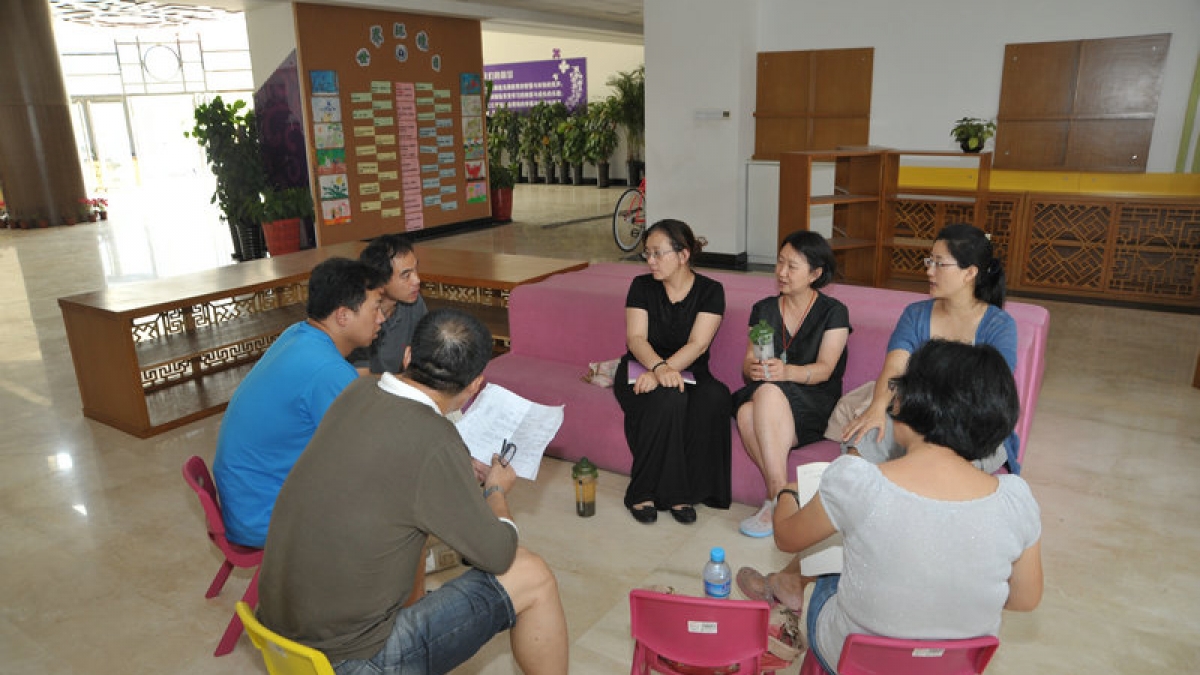 两校址联合开展低年段工作交流会