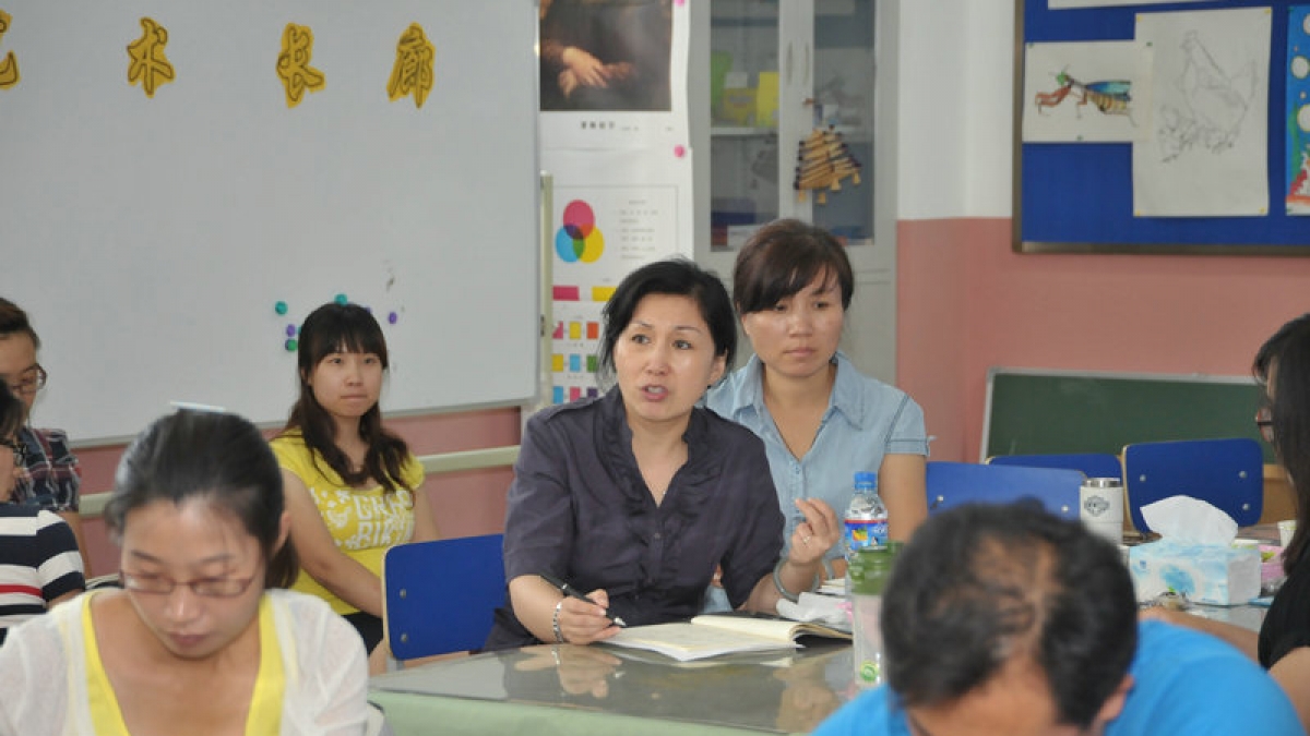 两校址联合开展低年段工作交流会