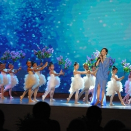 舞蹈团参加中央电视书画频道书法大赛颁奖典礼
