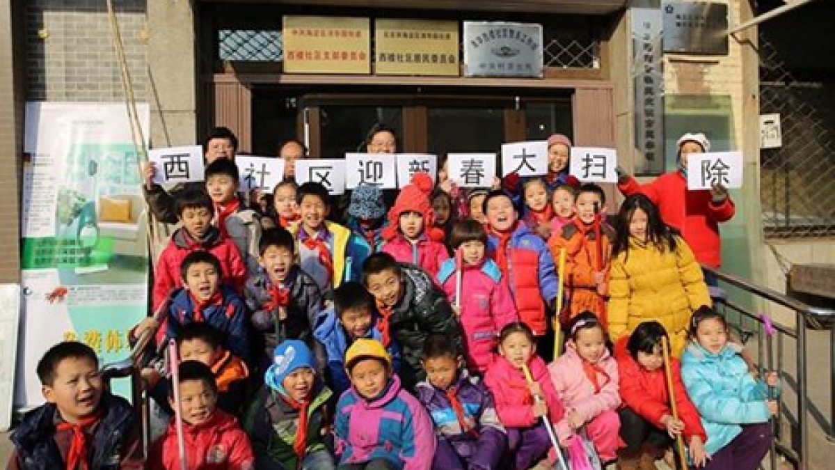 我校作为唯一小学代表参加中国志愿服务国际交流大会