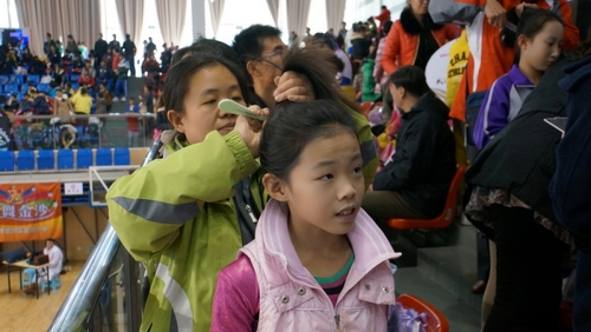 我校参加2013年全国啦啦操联赛总决赛