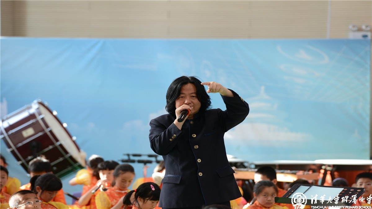 我校金帆民乐团参加北京市第十六届学生艺术节前的彩排