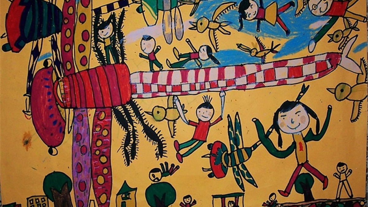 我校“书画社”孩子们的艺术作品