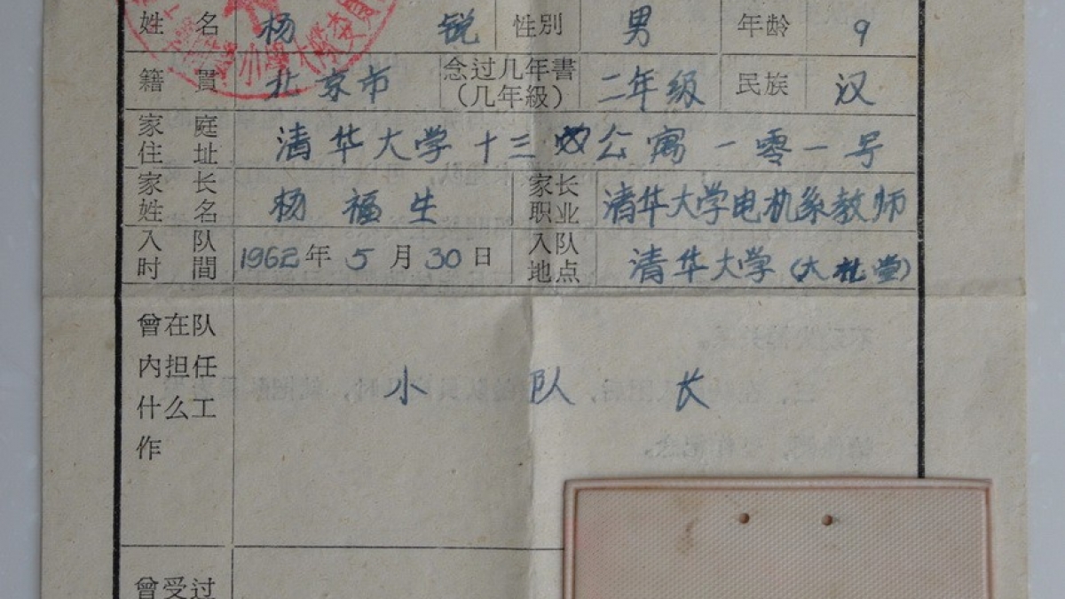清华附小忆事  之二----杨锐（清华附小65届六班毕业生）
